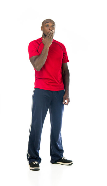 worried  fit athlete man  