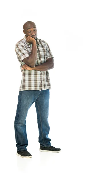 Sad african american man Stock Picture