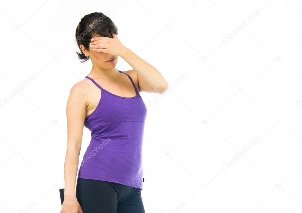 恥ずかしいスポーツの女性 ストック写真 C Bruno135