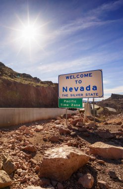 Nevada yol işaret için hoş geldiniz 