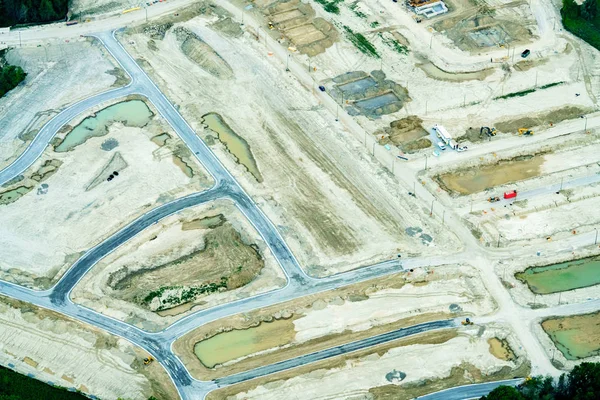 Vista de ángulo alto del sitio de construcción —  Fotos de Stock