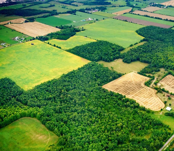 Wysoki kąt widzenia gruntów rolnych w Toronto — Zdjęcie stockowe