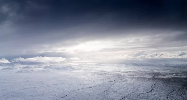 Flygfoto över polar landskap — Stockfoto