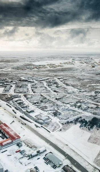 Luchtfoto van polaire landschap — Stockfoto