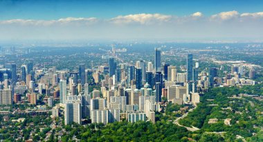 Panoramic, şehir ve yükseltilmiş görünümü, Toronto