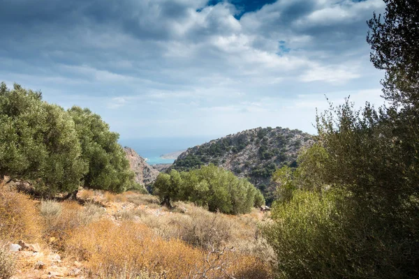 Ostrov Spinalonga Kréta Řecko — Stock fotografie