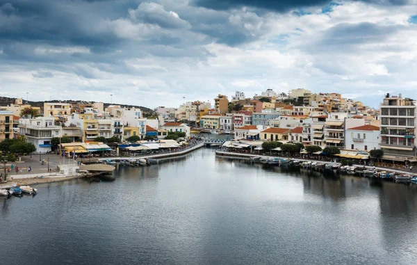 Residential Buildings Sea Nikos Agiolaos Crete Greece — Stock Photo, Image