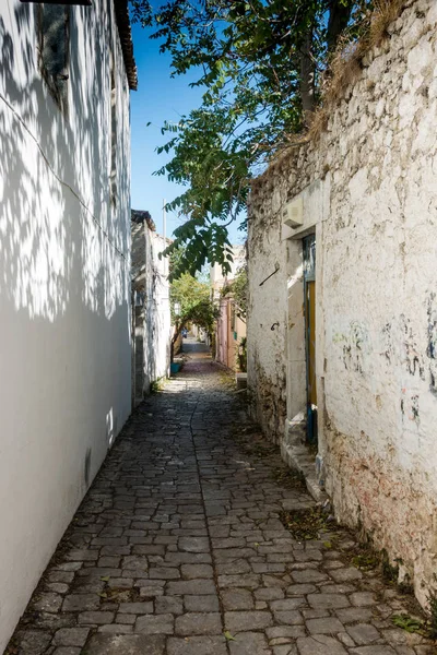 Calle Antigua Estrecha Archanes Creta Grecia —  Fotos de Stock