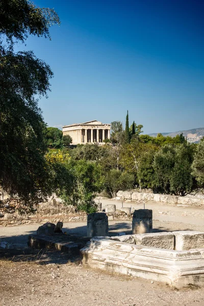 Tempel Des Hephaistos Athen Griechenland — Stockfoto