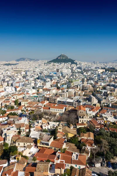 Vista Aérea Atenas Lycabettus Hill Grécia — Fotografia de Stock