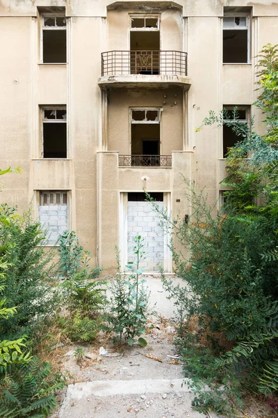 Exteriorul Clădirii Abandonate Heraklion Grecia — Fotografie, imagine de stoc