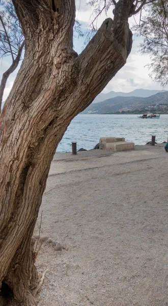 Street Former Leper Colony Island Spinalonga Crete Greece — Stock Photo, Image