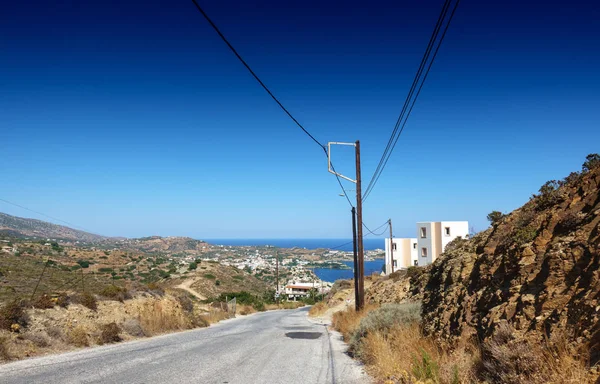 Vacker Utsikt Över Vägen Som Leder Mot Kreta Heraklion Grekland — Stockfoto