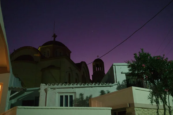 Low Angle View Church Sky Night — Stock Photo, Image