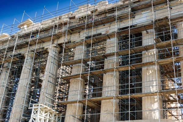 Restoration Parthenon Acropolis Athens Greece — Stock Photo, Image