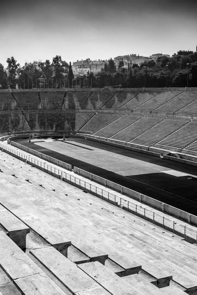 Hög Vinkel Syn Läktaren Och Ras Spår Panathinaiko Stadium Aten — Stockfoto