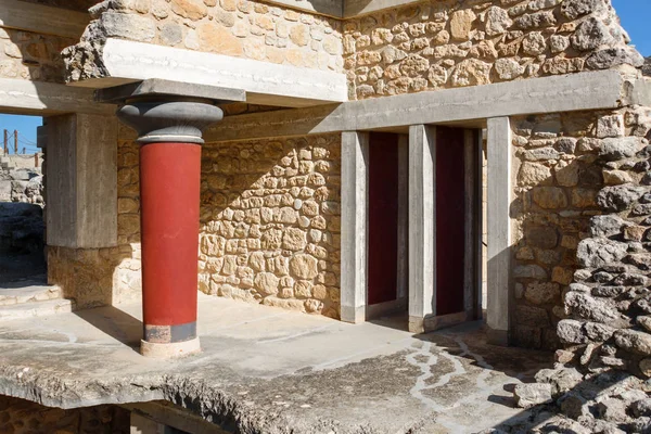 Ruínas do Palácio de Knossos, Heraklion, Creta, Grécia — Fotografia de Stock
