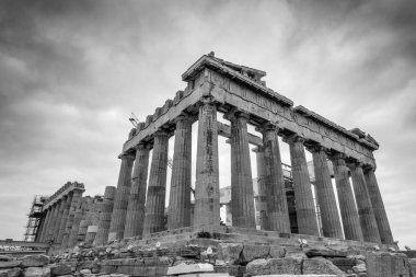 Old ruins of Parthenon on the Acropolis in Athens, Athens, Greece clipart