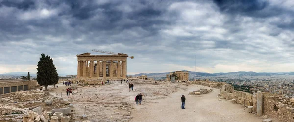 Ruínas Velhas Parthenon Acropolis Atenas Atenas Greece — Fotografia de Stock