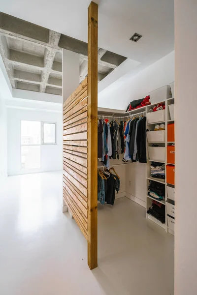 Intérieur Chambre Appartement Avec Garde Robe — Photo