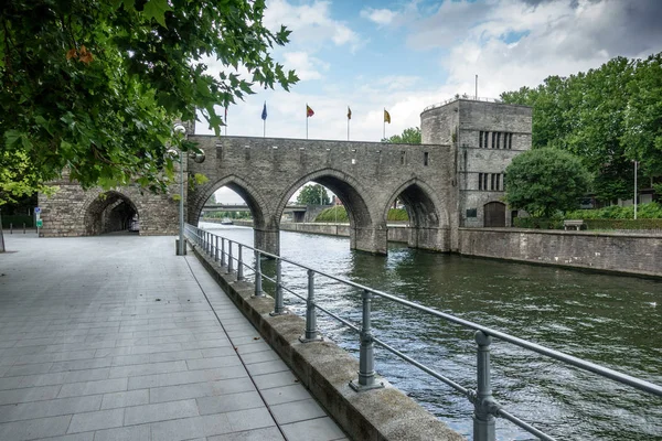 Pont Des Trous Sobre Rio Tournai Bélgica — Fotografia de Stock