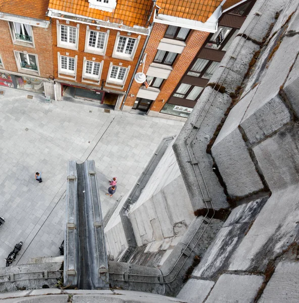 Tournai Belçika Binaların Yüksek Açılı Görünüş — Stok fotoğraf