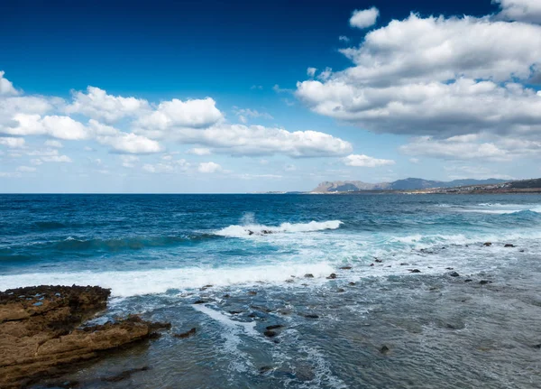Schilderachtige Zeegezicht Horizon Chania Kreta Griekenland — Stockfoto