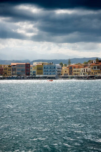 Scenic View Chania City Sea Crete Greece — Stock Photo, Image