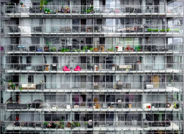 Dış Görünümünü Bir Apartman Binası Toronto Canada — Stok fotoğraf