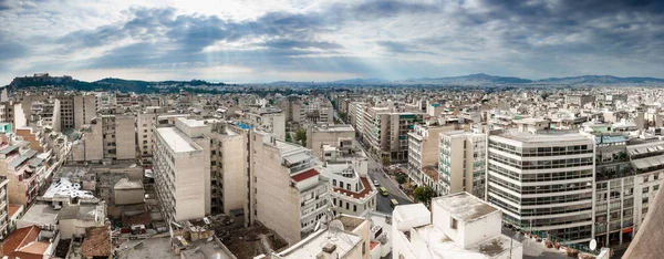 Cityscape Dağ Gökyüzü Atina Yunanistan — Stok fotoğraf