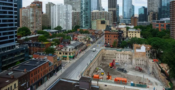 Lugar Construcción Paisaje Urbano Toronto Canadá — Foto de Stock