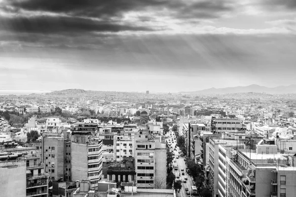 City Buildings Road Traffic Athens Greece — Stock Photo, Image
