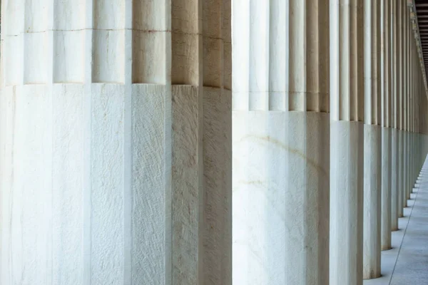 建的柱廊 希腊的恢复的 Stoa — 图库照片