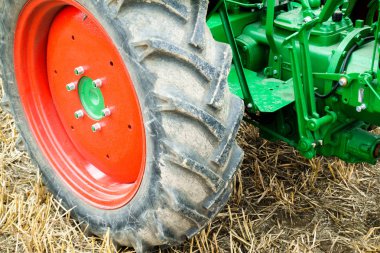 Traktör tekerlekli Close-Up