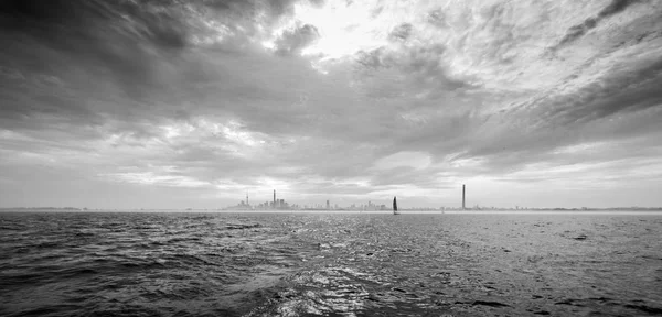 Vista Panorâmica Cidade Skyline Mar Toronto Canadá — Fotografia de Stock