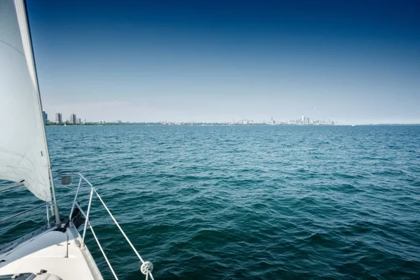 Segelboot Auf Dem Meer Toronto Canada — Stockfoto