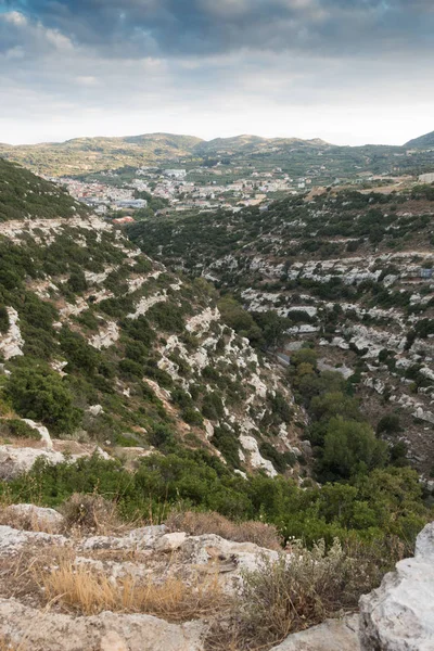 Vistas Panorámicas Del Paisaje Montaña Archanes Creta Grecia — Foto de Stock