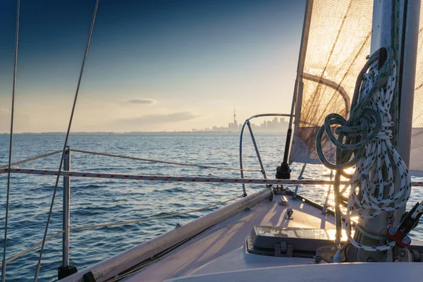 Segelboot Auf Dem Meer Toronto Canada — Stockfoto