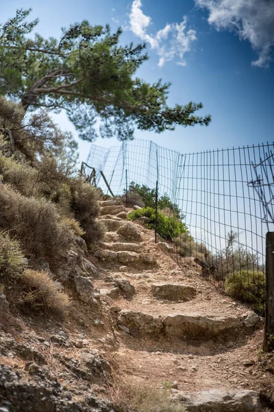 Steps Pathway Hill Crete Greece — Stock Photo, Image