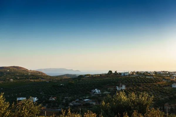 Dziedzinie Rolnej Wiejskiej Kreta Grecja — Zdjęcie stockowe