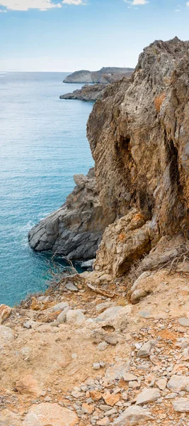 Blick auf Hügel und Meer — Stockfoto