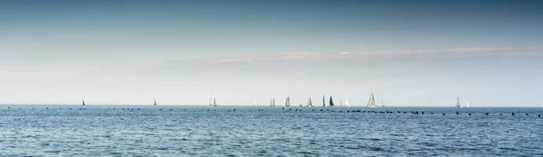 Sailboat and seascape — Stock Photo, Image