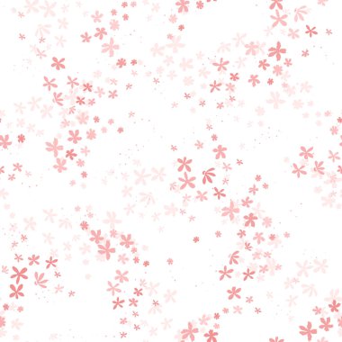 Sevimli el çizimi çiçek tarlası pürüzsüz desen, karalama çiçekleri arka plan, bahar ve yaz tekstil ürünleri için harika pankart, duvar kağıtları, ambalaj - vektör tasarımı