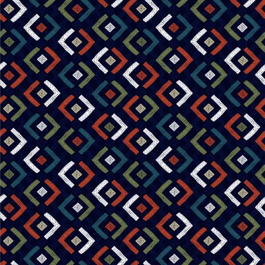 El çizimi geometrik desen, soyut arkaplan, tekstil, pankart, duvar kağıdı, ambalaj - vektör tasarımı için harika.