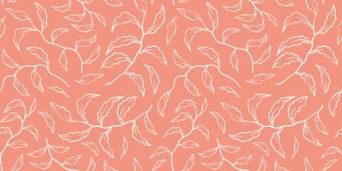 Lovely hand drawn under water plants seamless pattern, summer background, great for textiles, banners, wallpapers, wrapping - vector design clipart