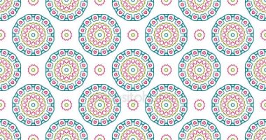 Vintage evrensel güzel arka plan animasyonlu Doğu desenleri ile. Retro moda zemin geometrik süsleme ile. 4 k çözünürlüklü Ultra Hd duvar kağıdı