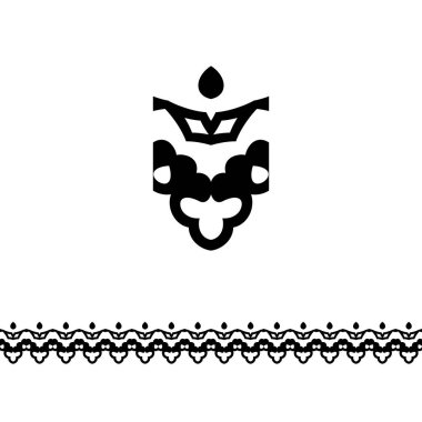 Vektör çizgi Kenarlıklar vintage desenleri ile