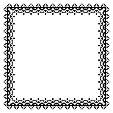 Dekoratif vintage çerçeve. Sınır tasarlamak vektör