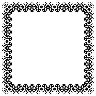 Dekoratif vintage çerçeve. Sınır tasarlamak vektör