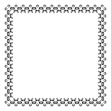 Dekoratif vintage çerçeve. Sınır tasarlamak vektör